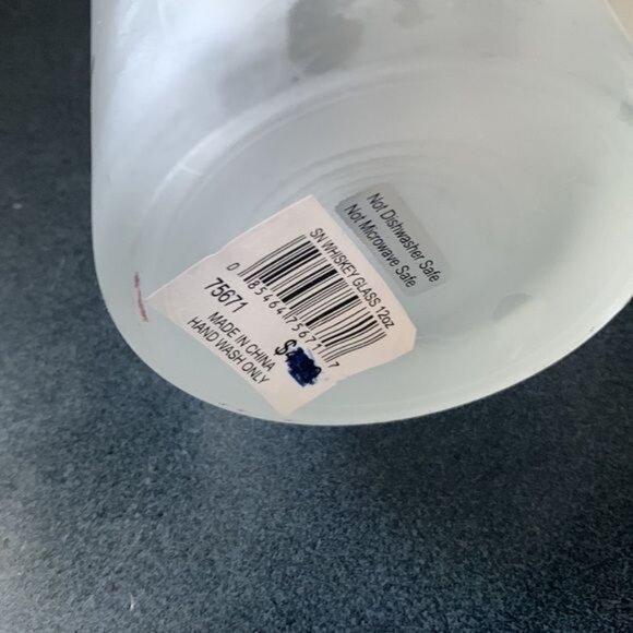 Texas Lone Star State Frosted Glass & Leather Holder - Picture 4 of 9